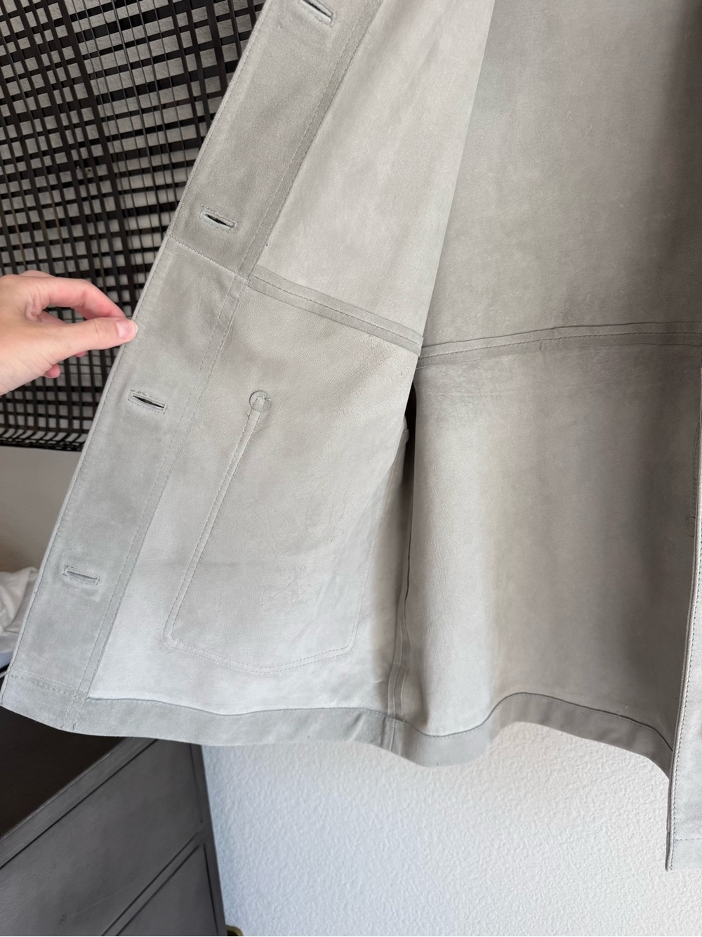 Free people Annalise suede jacket grey - Picture 4 of 8